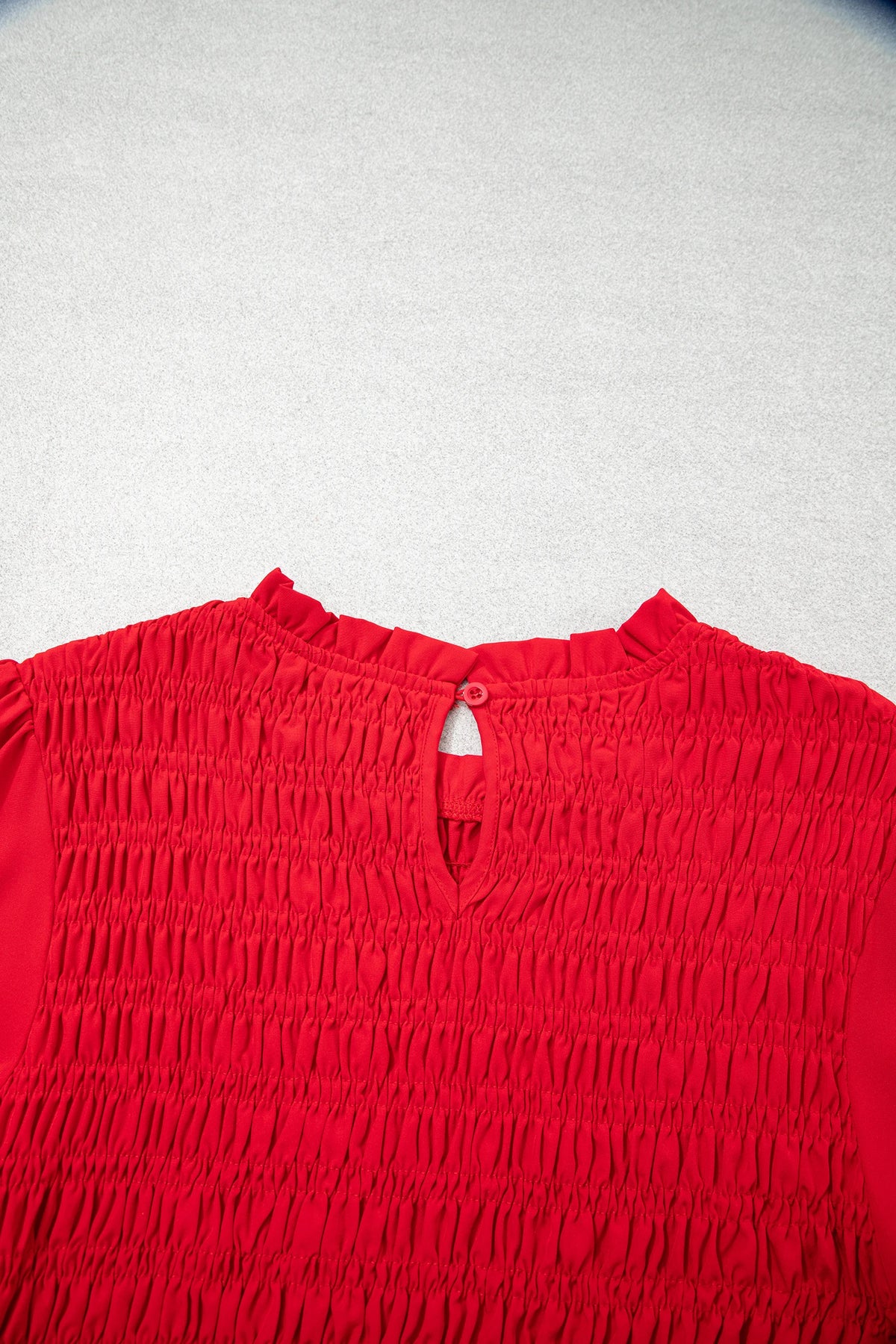 Roselle Smocked Ruffle Blouse | S-XL