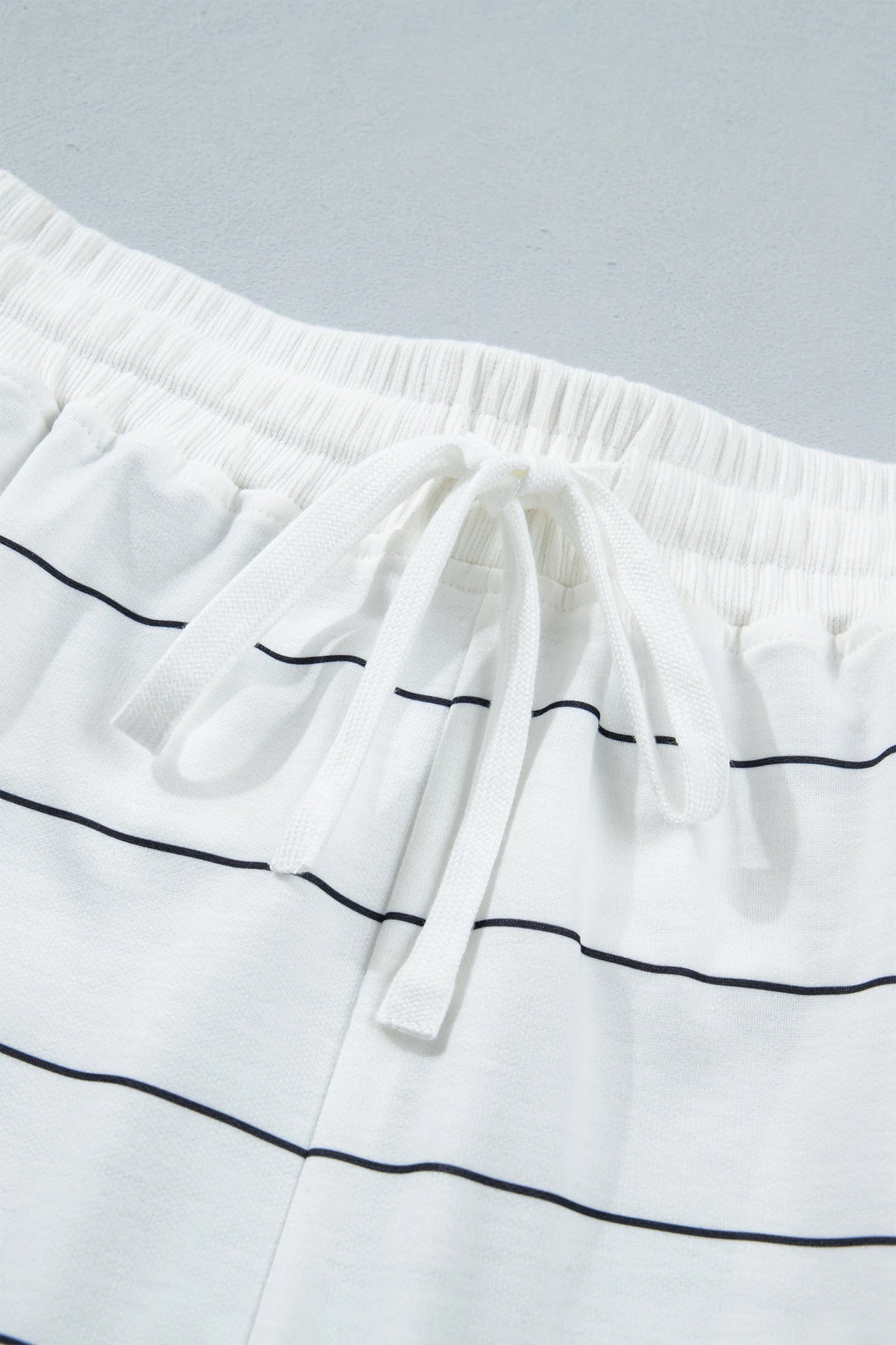 Stripe Half Sleeve Top & Shorts Set | S-XL