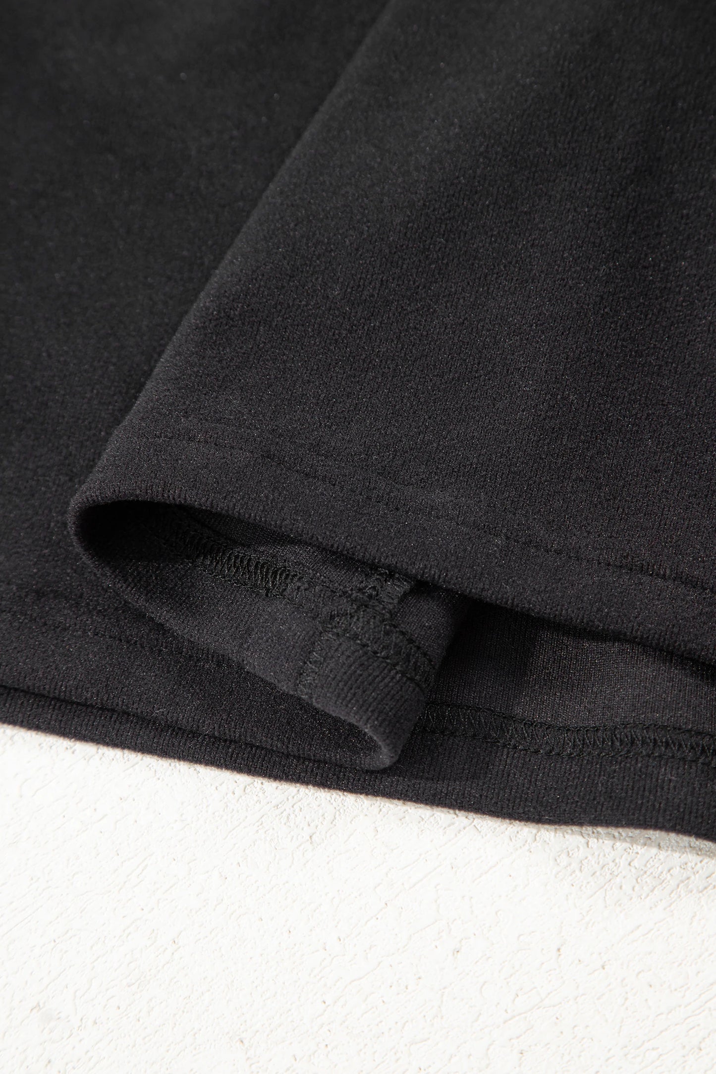 Bow Textured Sheer Long Sleeve Patchwork Tee | S-XL