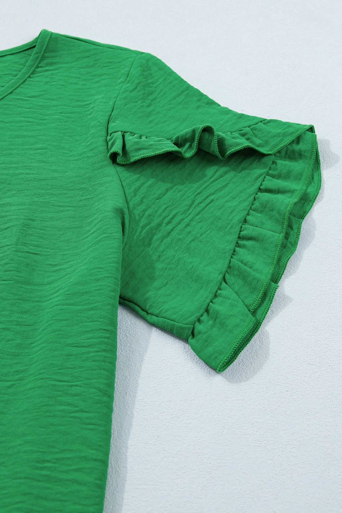 Ruffle Charm Short Sleeve Blouse | S-XL