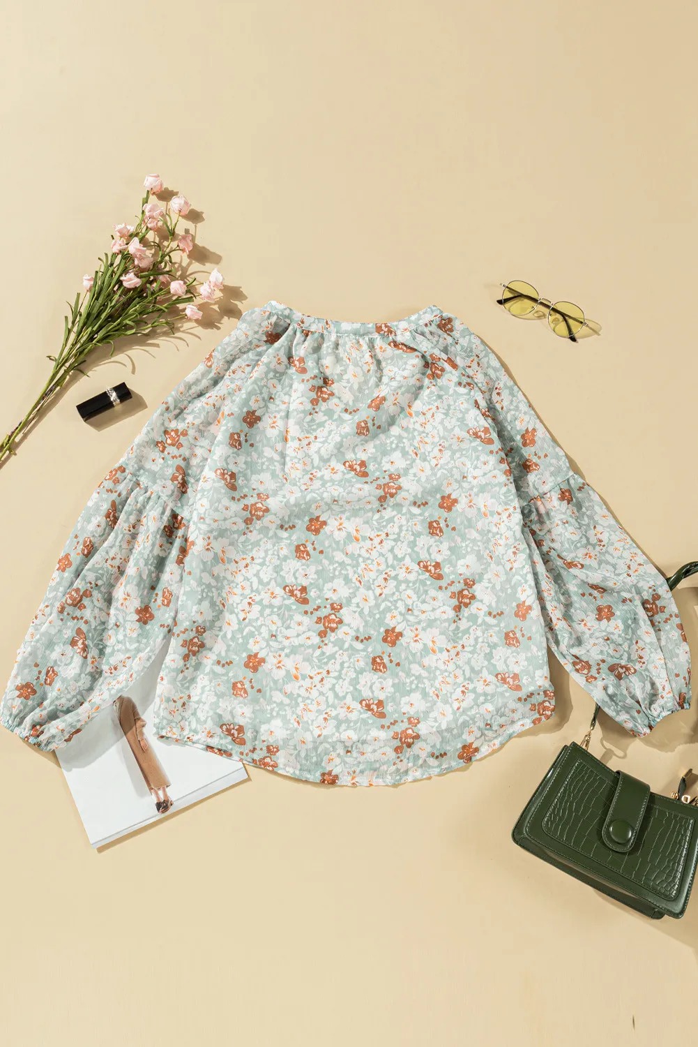 Floral Puff Sleeve Top