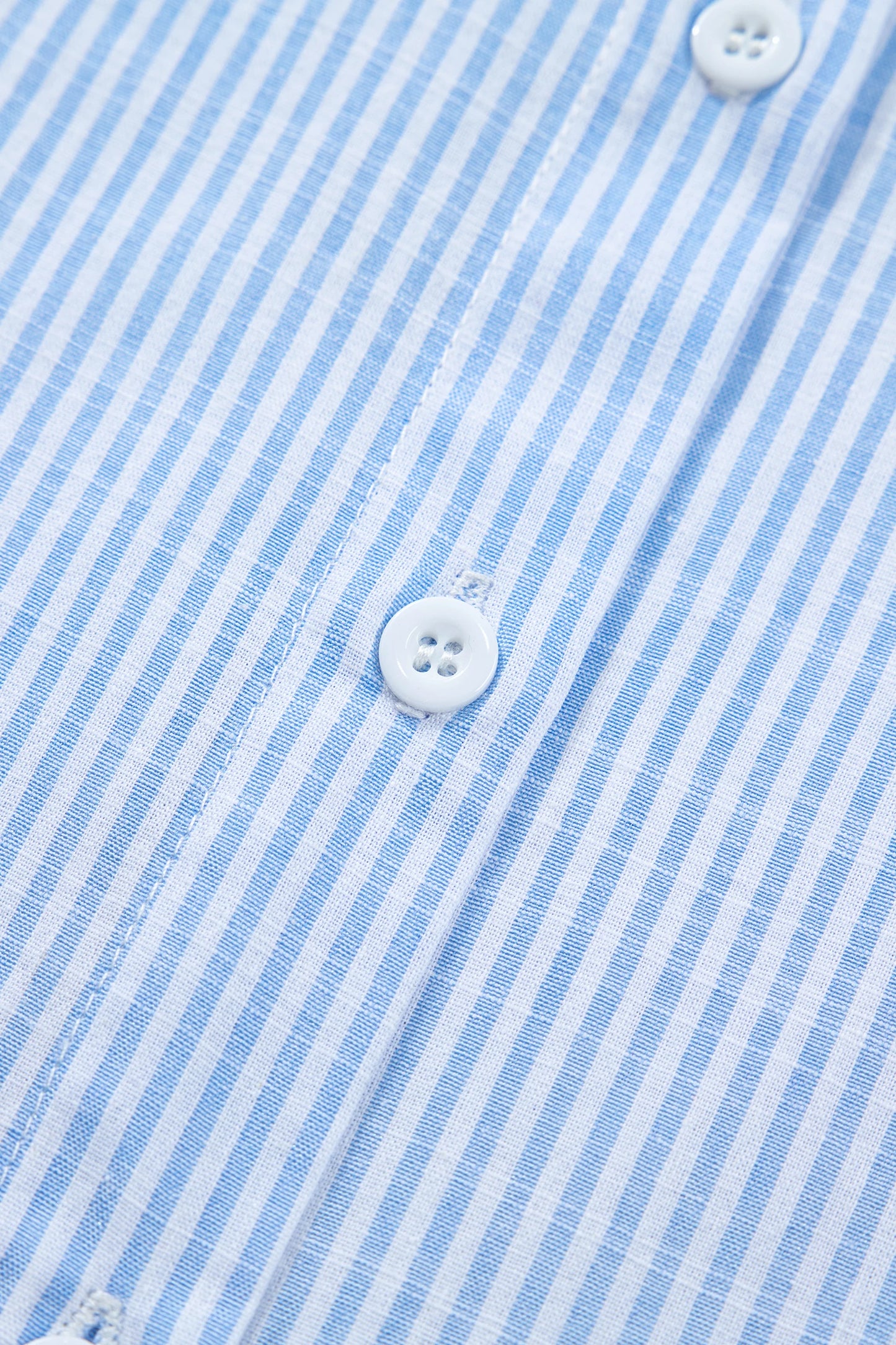 Stripe Contrast Leopard Collared Shirt | S-XL