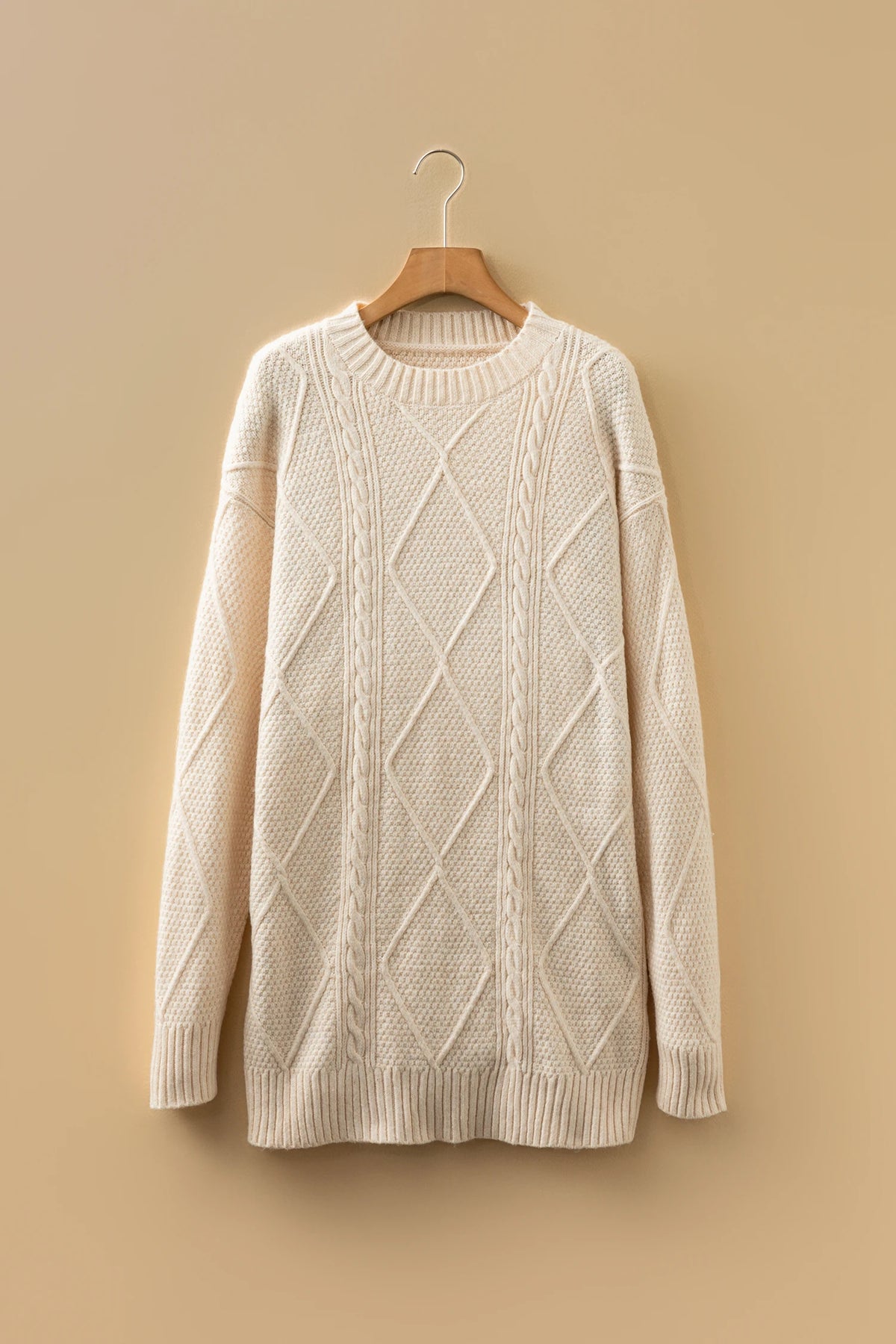 Cozy Cable Knit Sweater Dress | S-XL