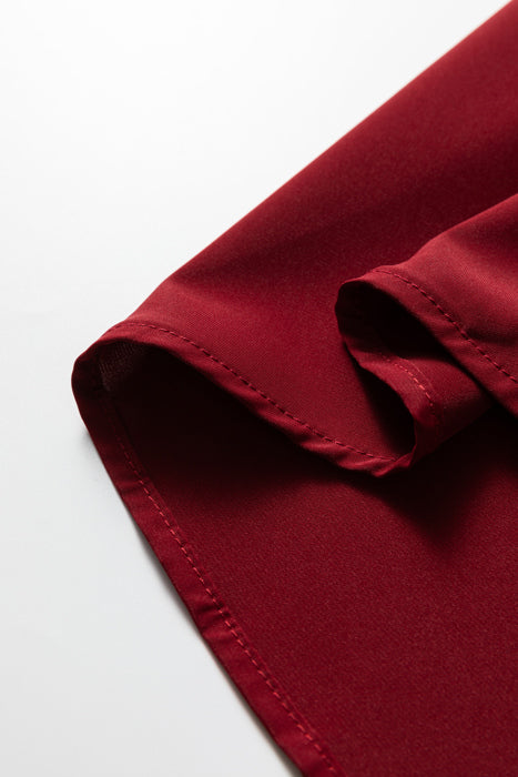 Frilled Neck Ribbed Knit Patchwork Mini Dress | S-XL