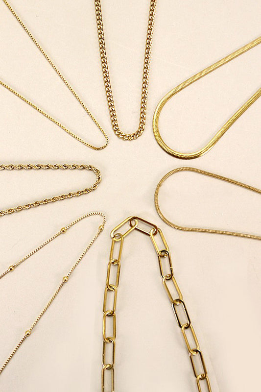 Stainless Steel Tarnish Free All Chain Statement Necklaces