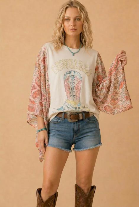 The  Boho Poncho Tee | S-L