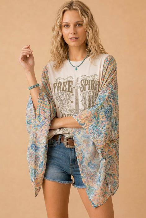 The  Boho Poncho Tee | S-L