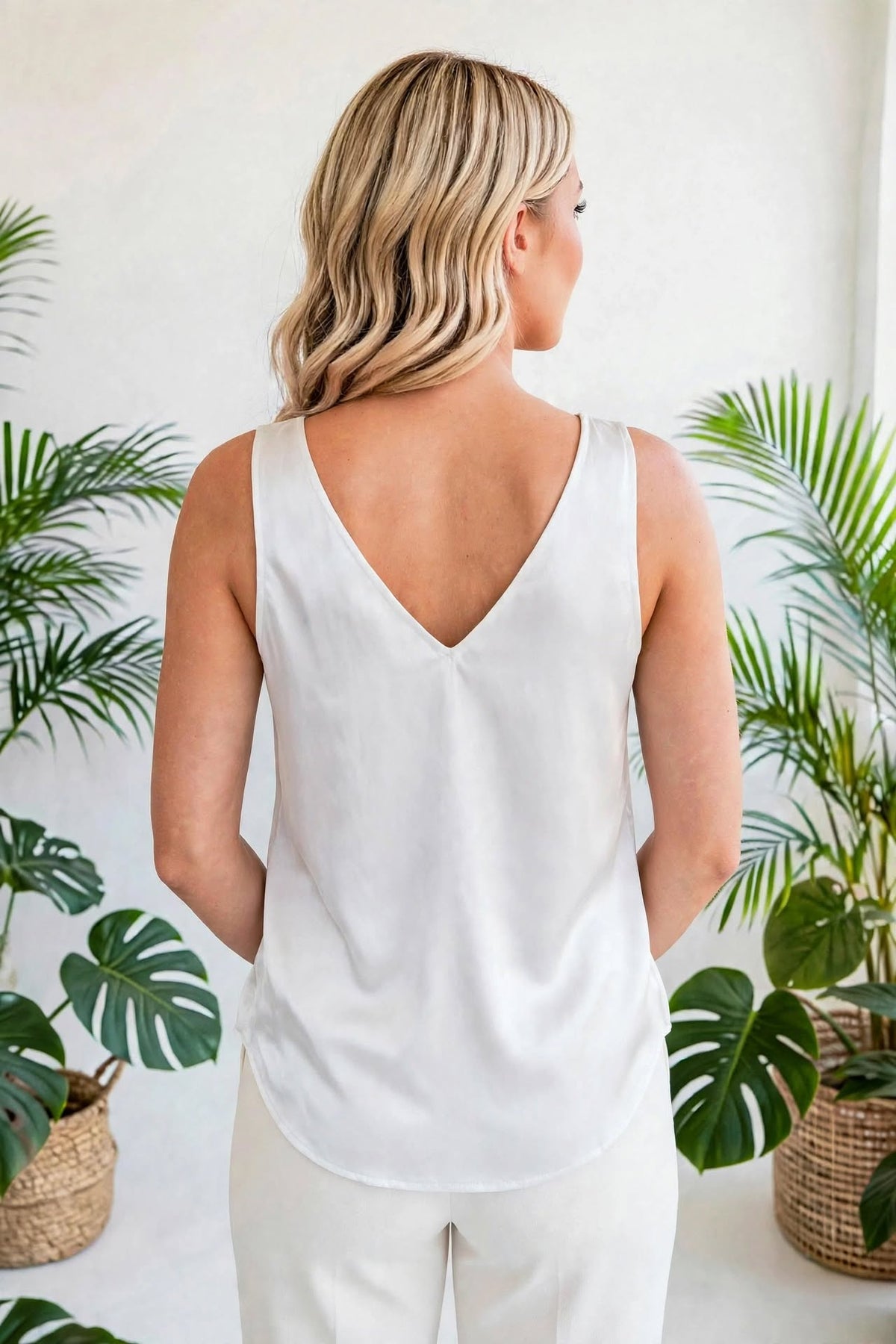 Formal Loose V-Neck Tank Top