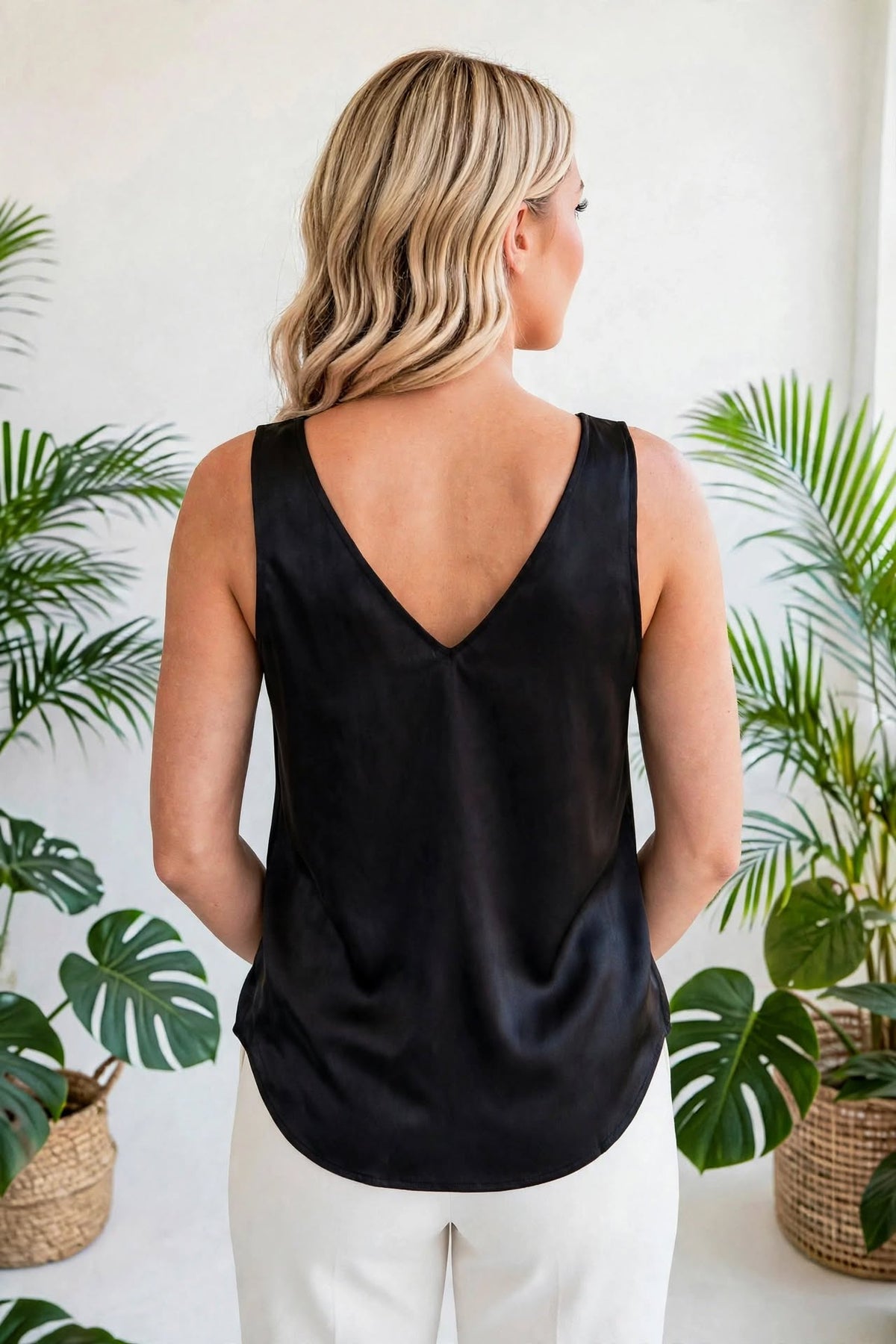 Formal Loose V-Neck Tank Top