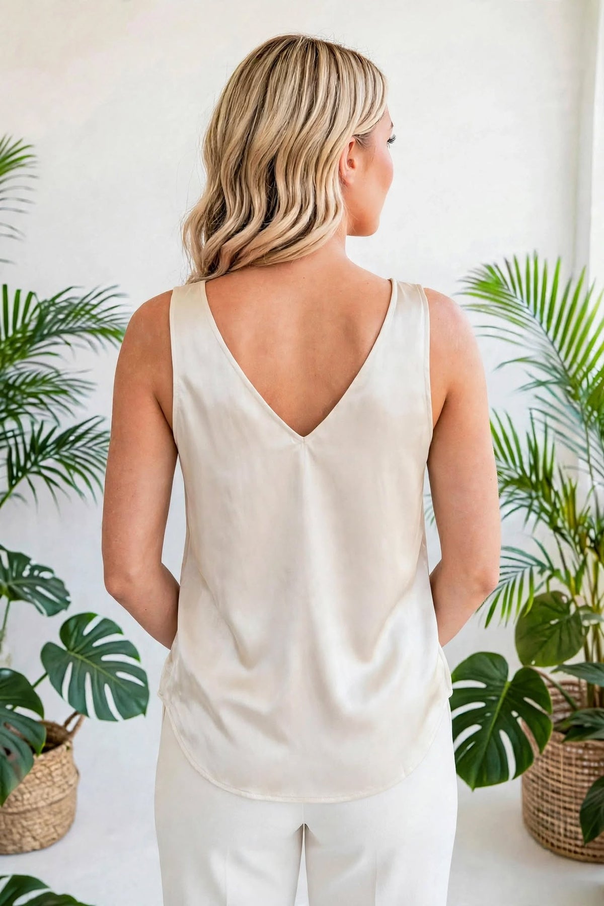 Formal Loose V-Neck Tank Top