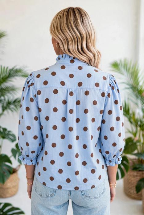 Polka & Stripe Style Shift Top | S-XL