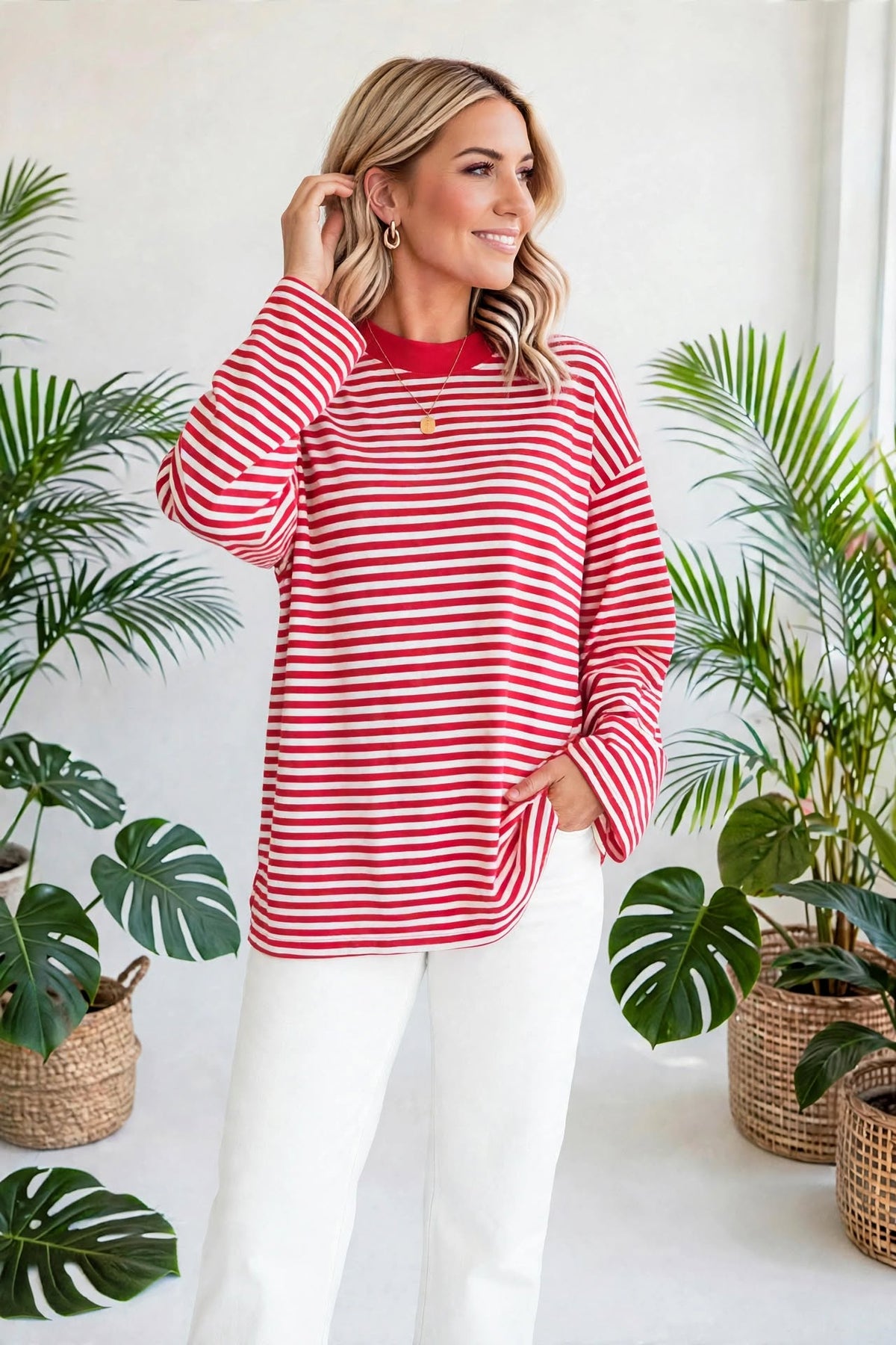 Linea Oversized Stripe Top | S-XL