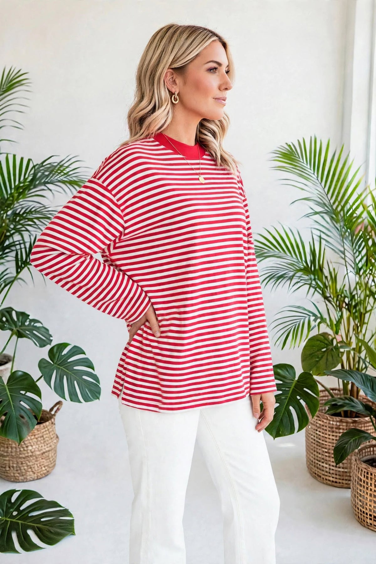 Linea Oversized Stripe Top | S-XL