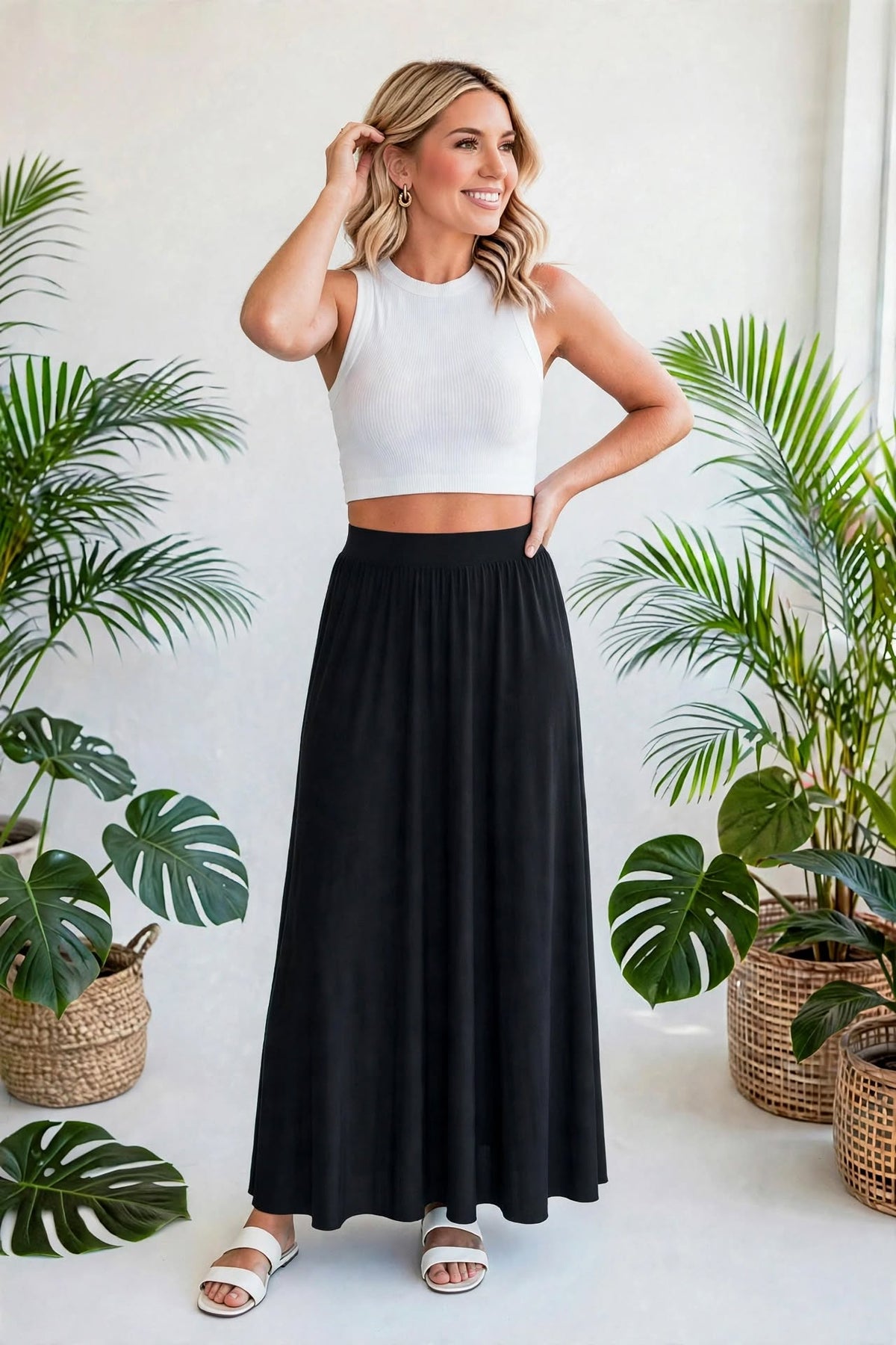Stretchy Soft Maxi Skirt | 3 Colors