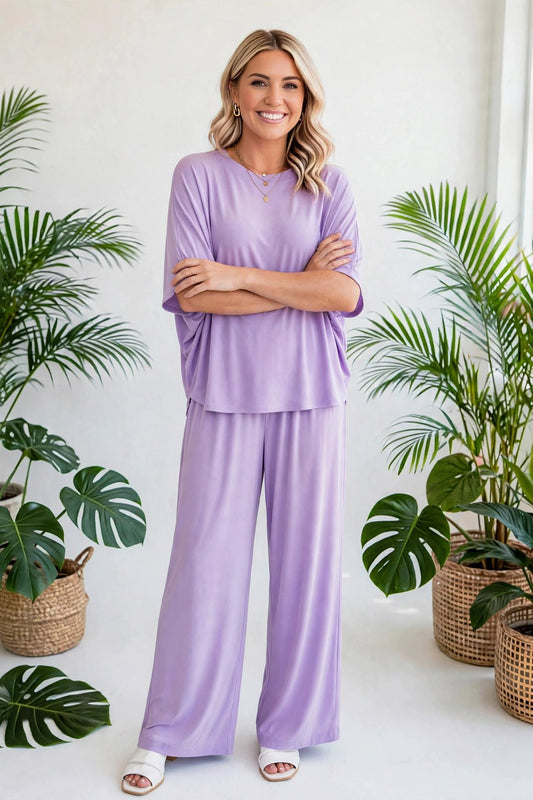 Dear Scarlett Wrinkle Free Travel Coastal Two Piece Set | S-3X