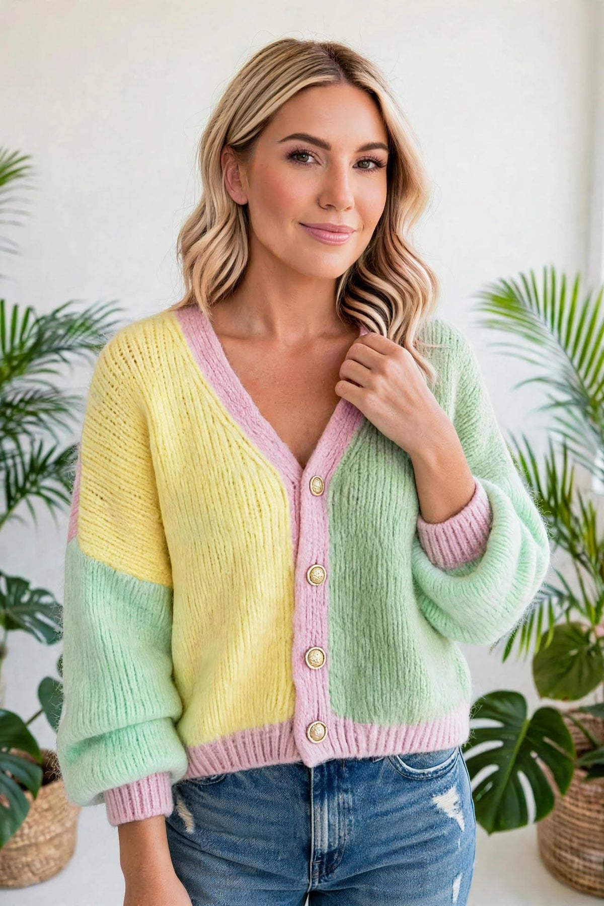 Trend Stitch Drop-Shoulder Cardigan | S-XL
