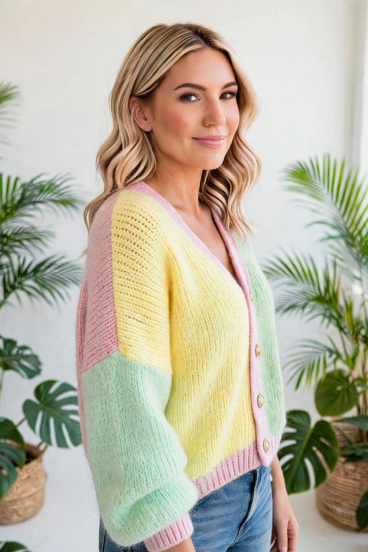 Trend Stitch Drop-Shoulder Cardigan | S-XL