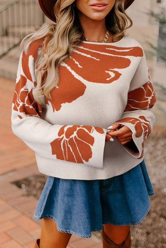 Flower Relaxed Fit Dream Sweater | S-XL