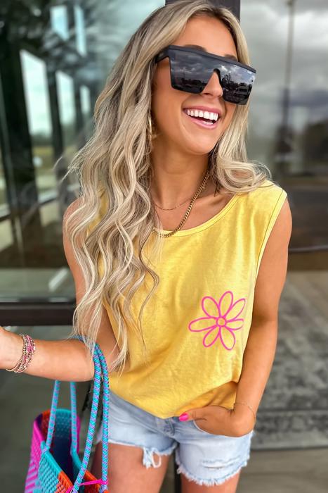 Floral Graphic Sleeveless Tank | S-XL