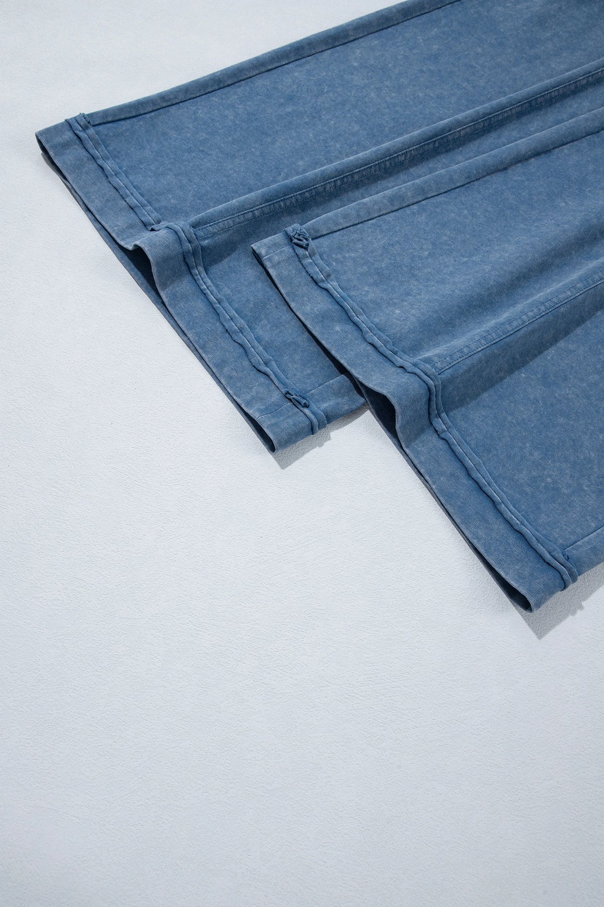 Washed Seam Drawstring Leg Flare Pants | S-XL