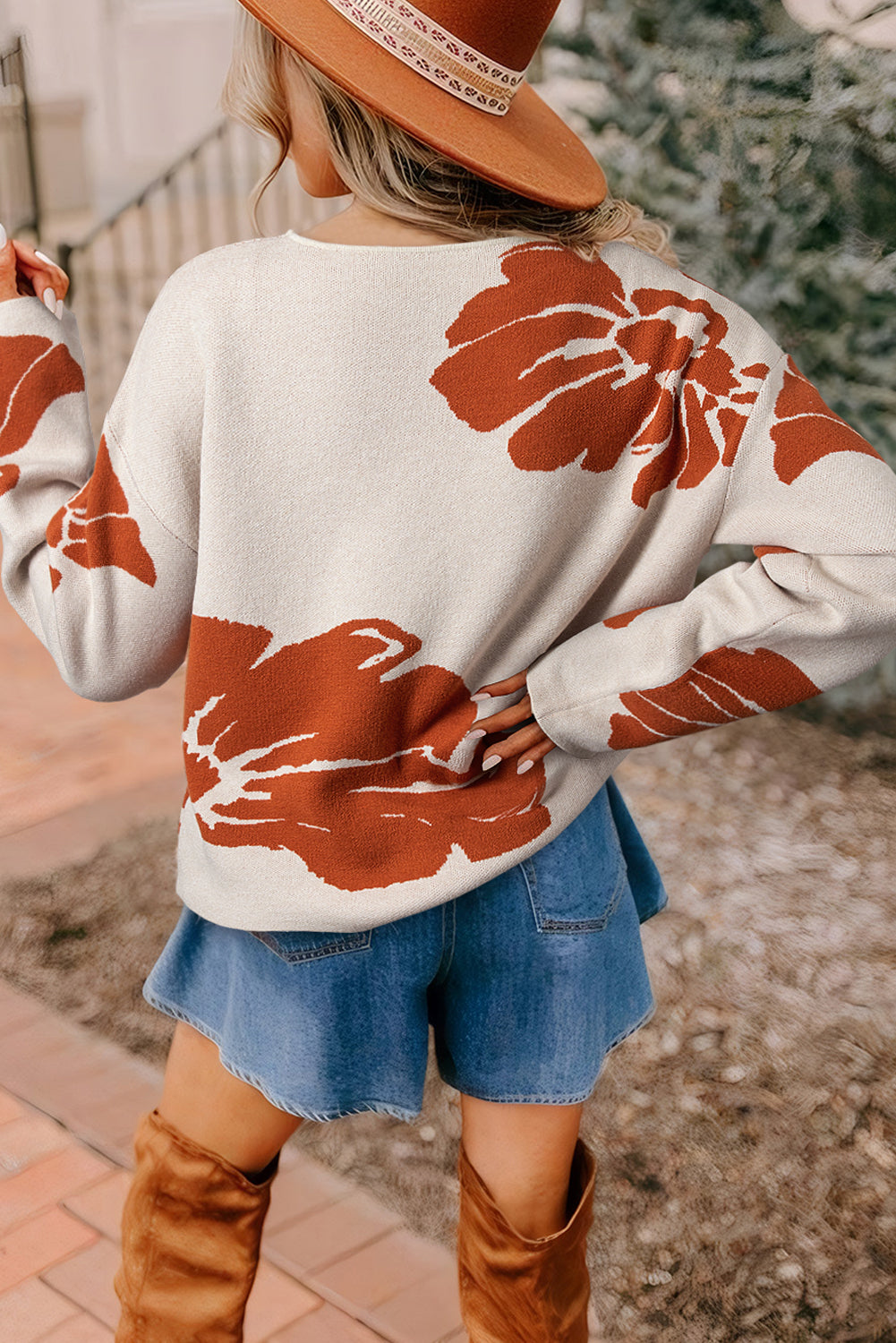 Flower Relaxed Fit Dream Sweater | S-XL