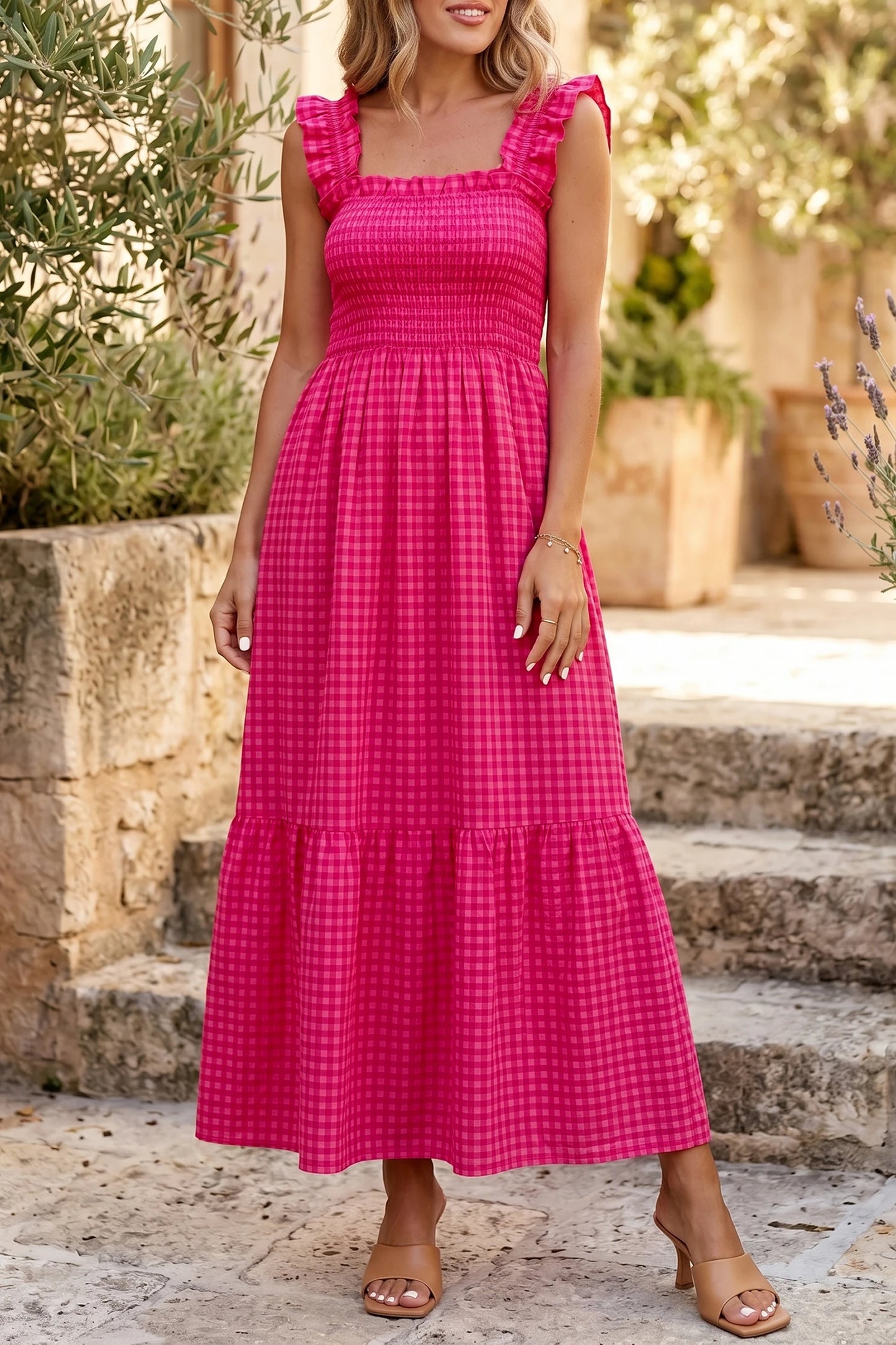 Sienna Plaid Vacation Dress | S-XL
