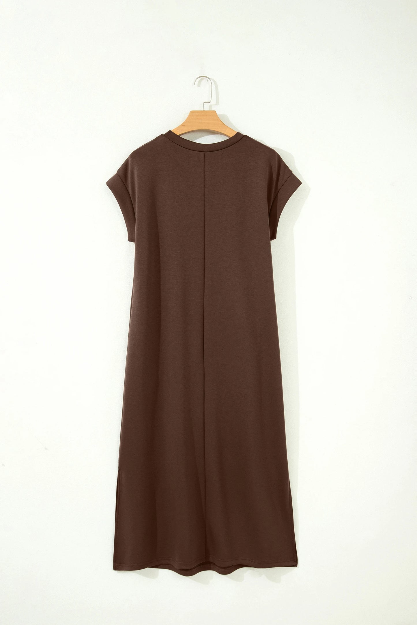Solid Color Side-Slit Maxi Dress | S-XL