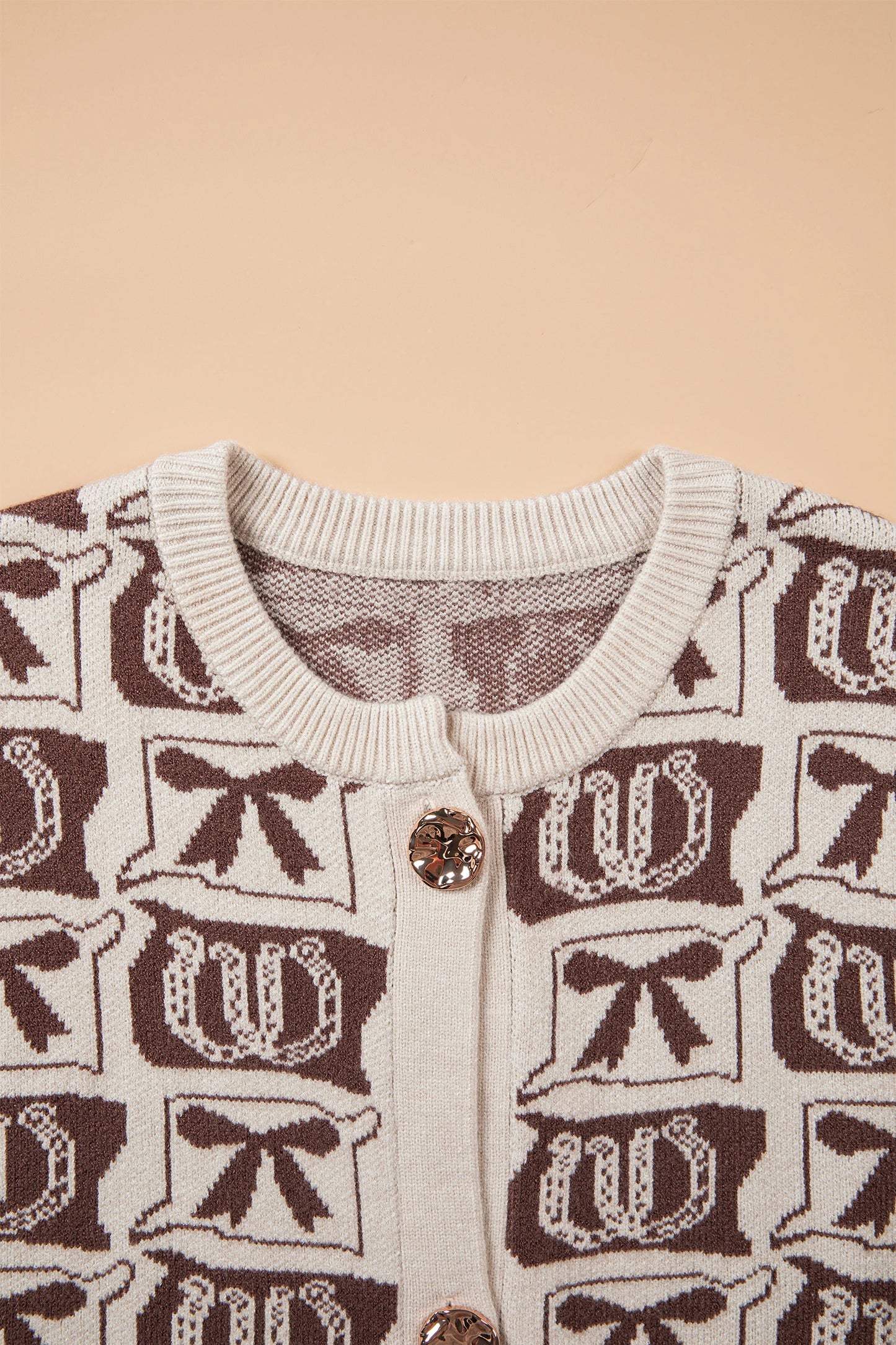 Western Horseshoe Bow Knit Sweater Vest | S-XL