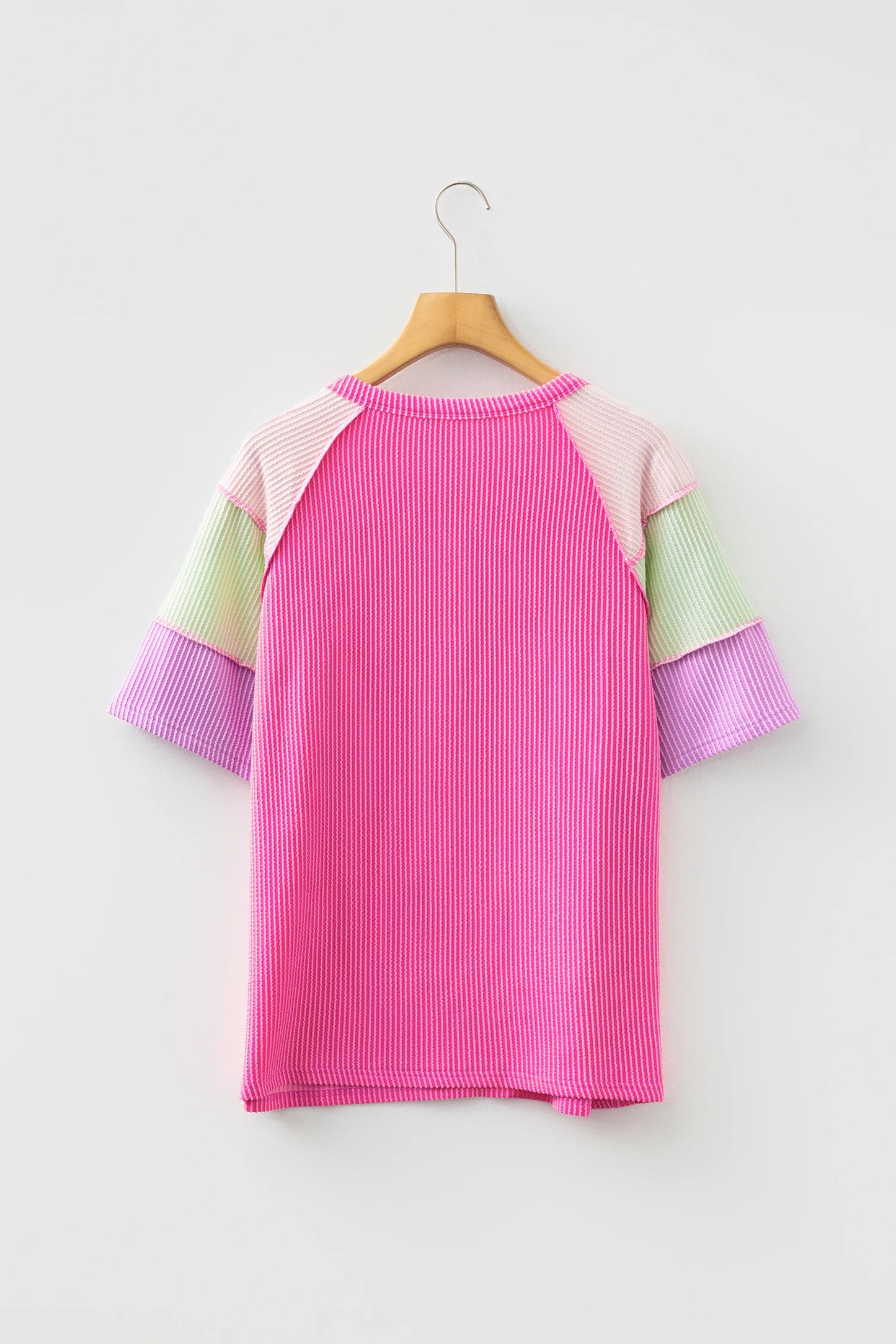 Twisted Texture Colorblock Henley