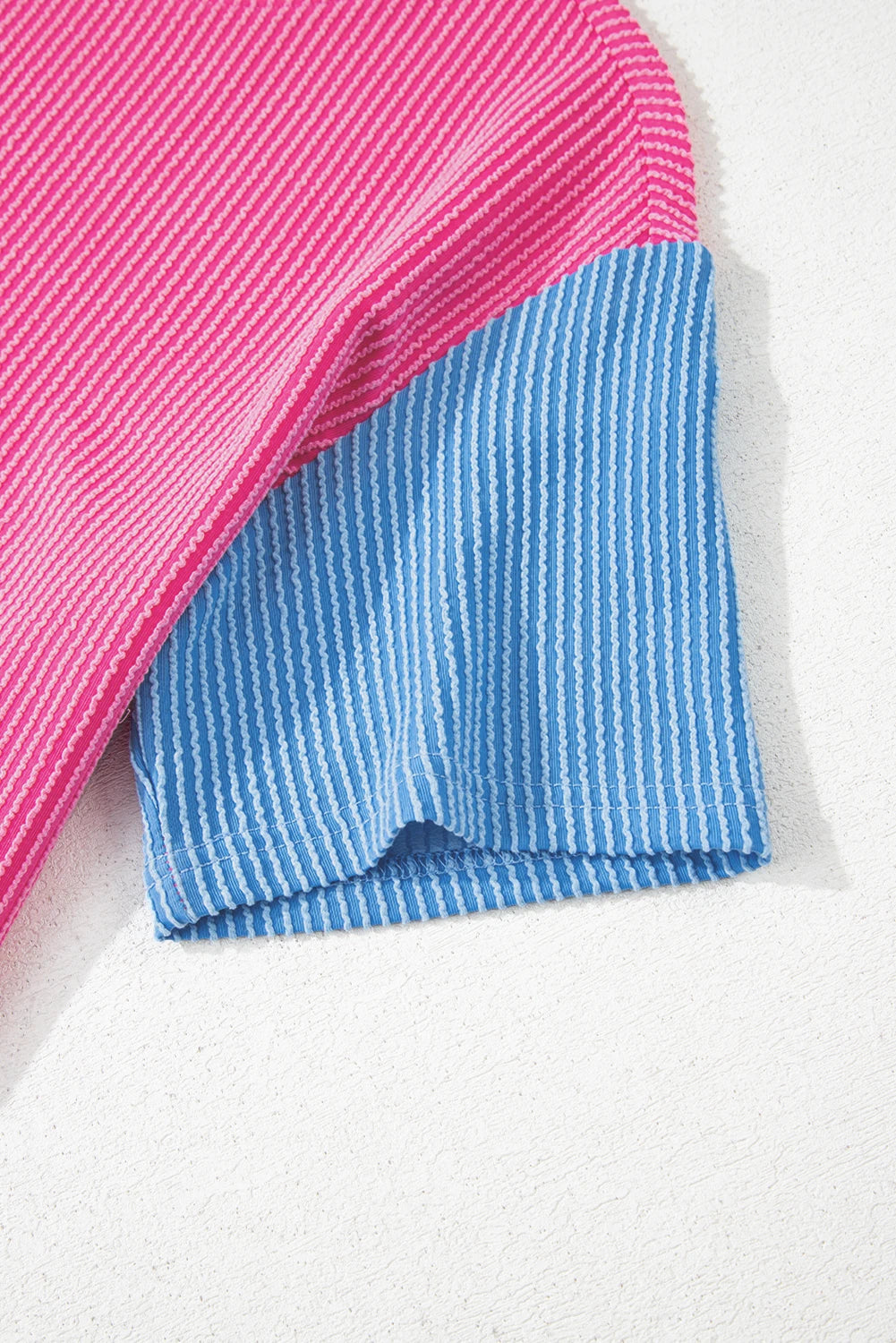 Corded Colorblock Crewneck Tee | S-XL