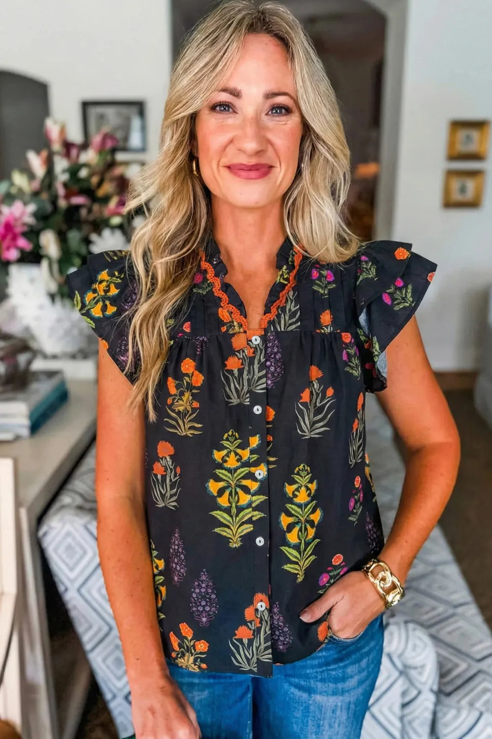 Flora Charm Lace Blouse | S-XL