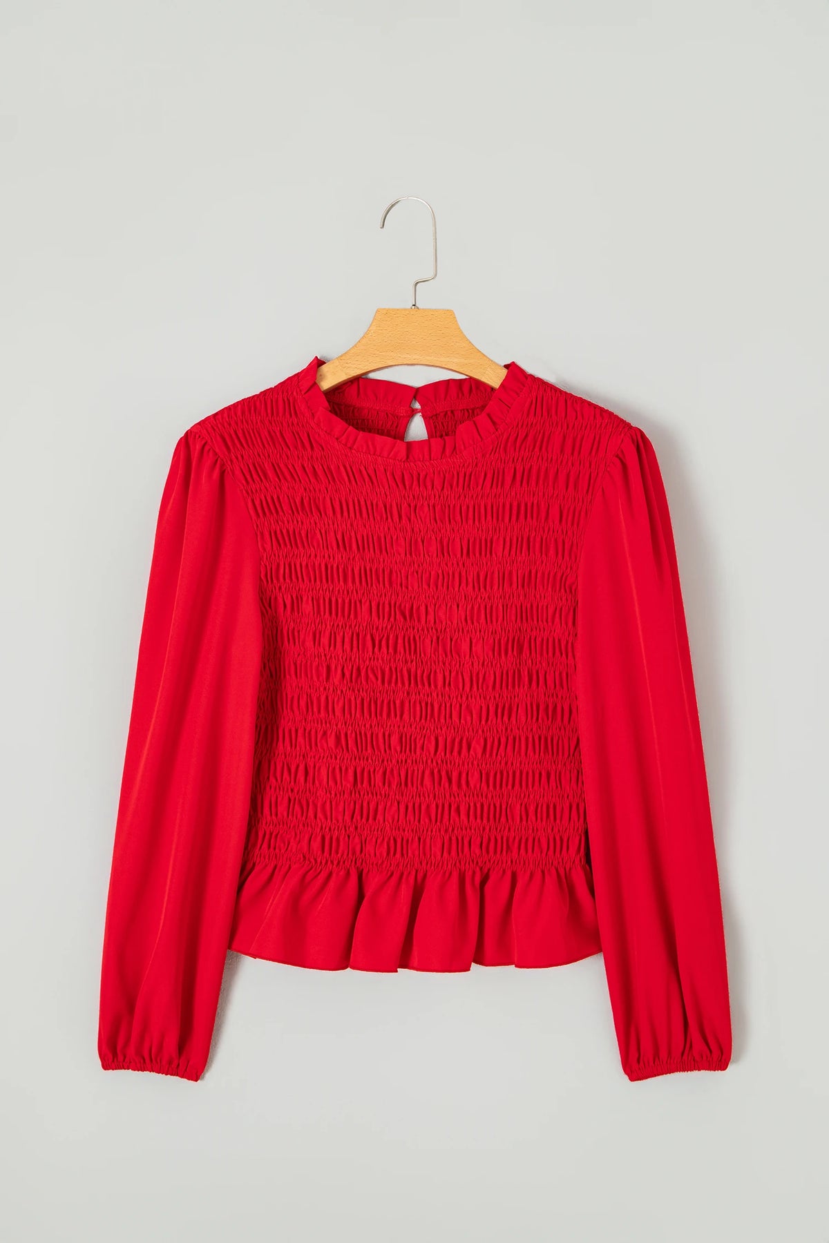 Roselle Smocked Ruffle Blouse | S-XL