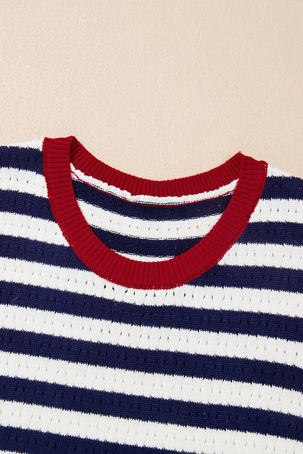 Harbor Stripe Pointelle Top | S-XL