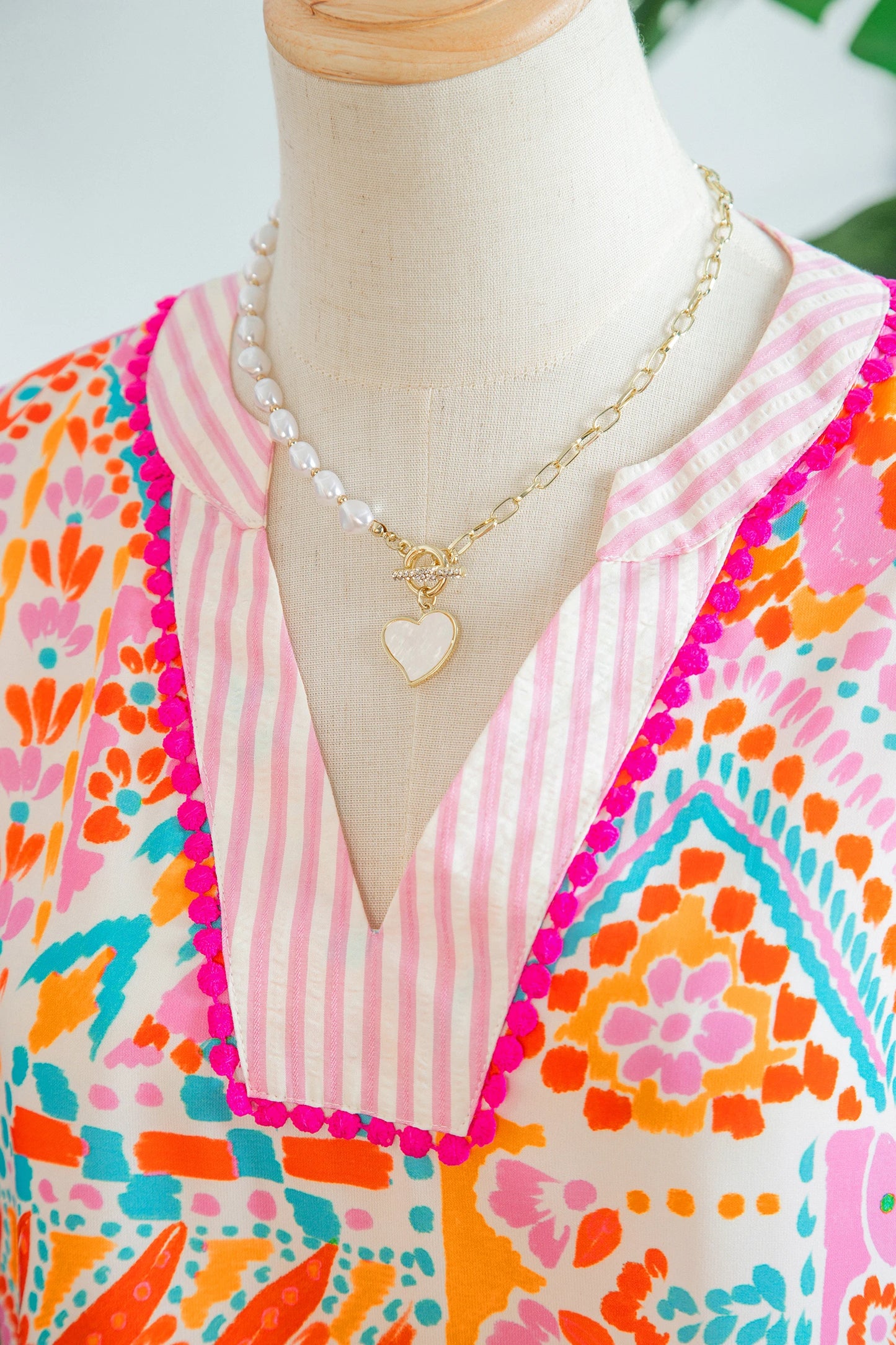 Boho Mixed Print Tiered Short Sleeve Blouse | S-XL