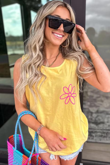 Floral Graphic Sleeveless Tank | S-XL