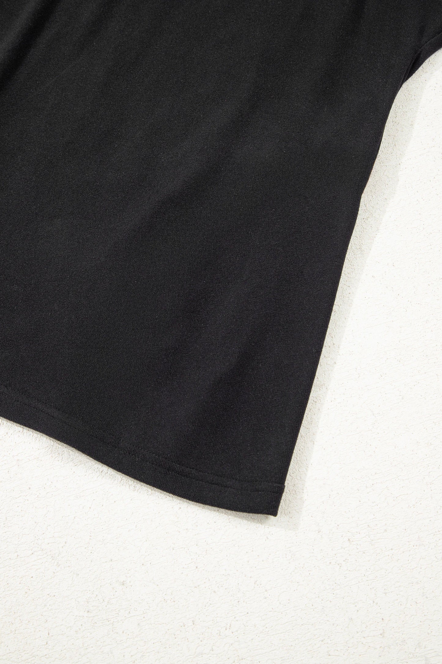 Bow Textured Sheer Long Sleeve Patchwork Tee | S-XL