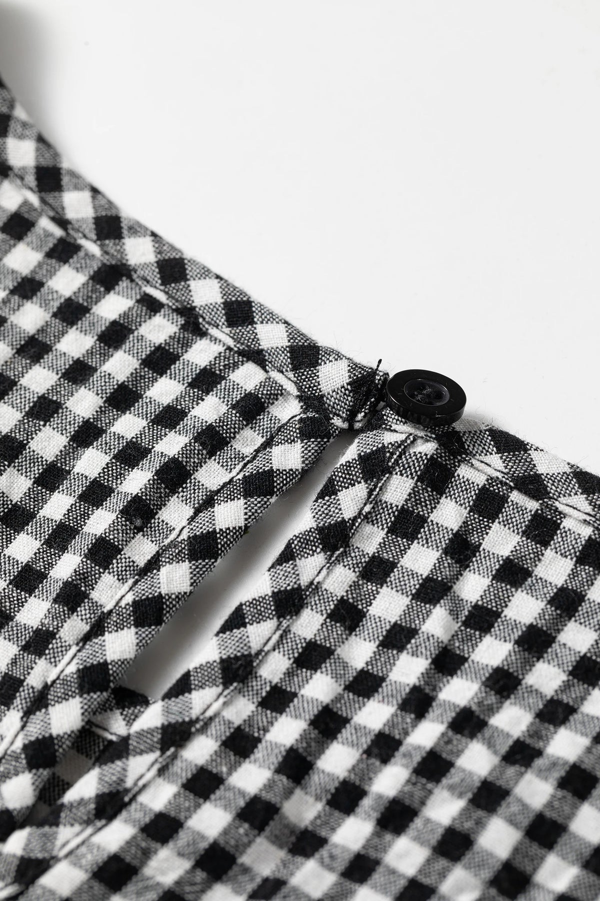 Plaid Shirred Cuff Long Sleeve Blouse | S-XL