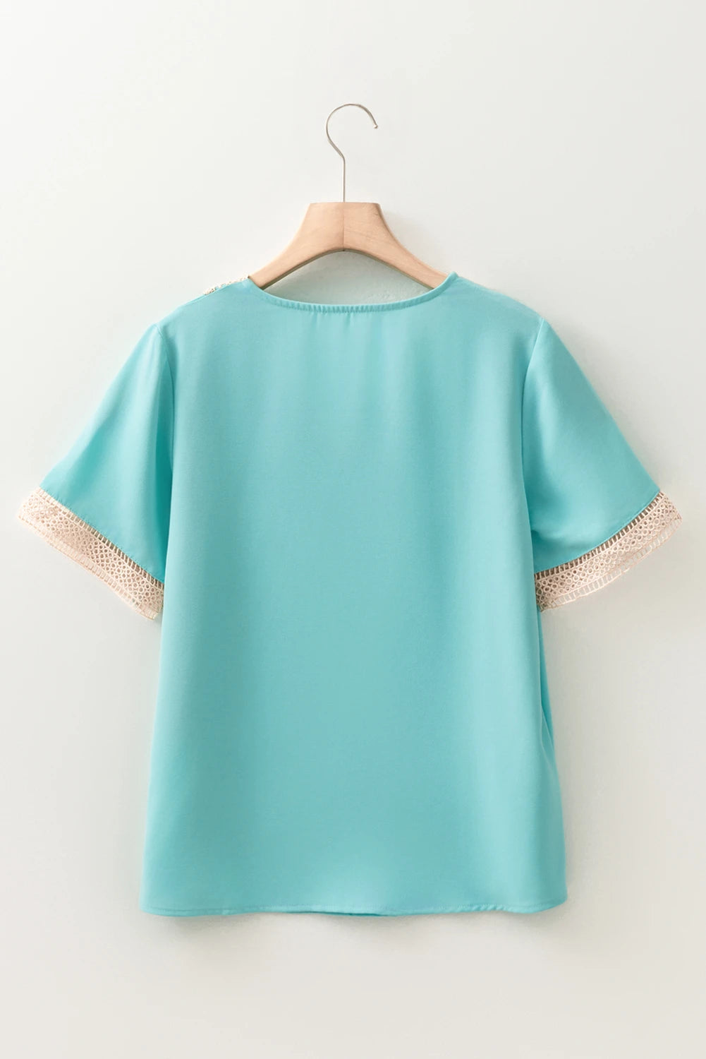 Delicate Lace Trim V-Neck Blouse | S-XL