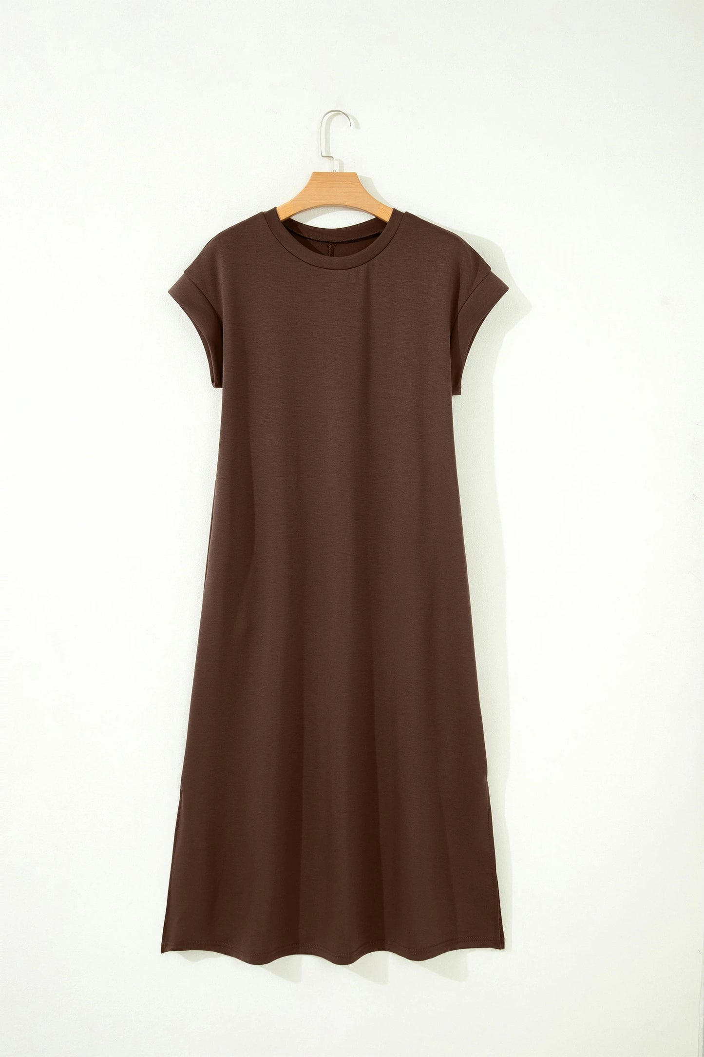 Solid Color Side-Slit Maxi Dress | S-XL