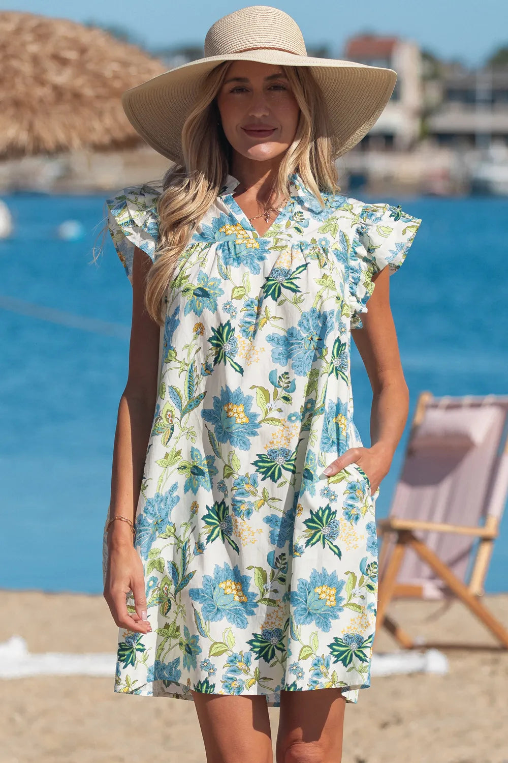 Springtime Serenade Pocketed Mini Dress | S-XL