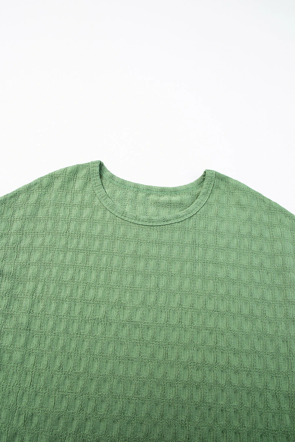 Color Textured Batwing Sleeve Top | S-XL