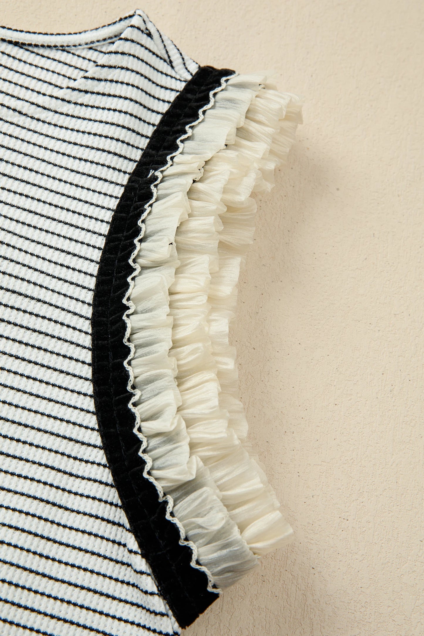 Charming Stripe Ruffle Tank | S-XL