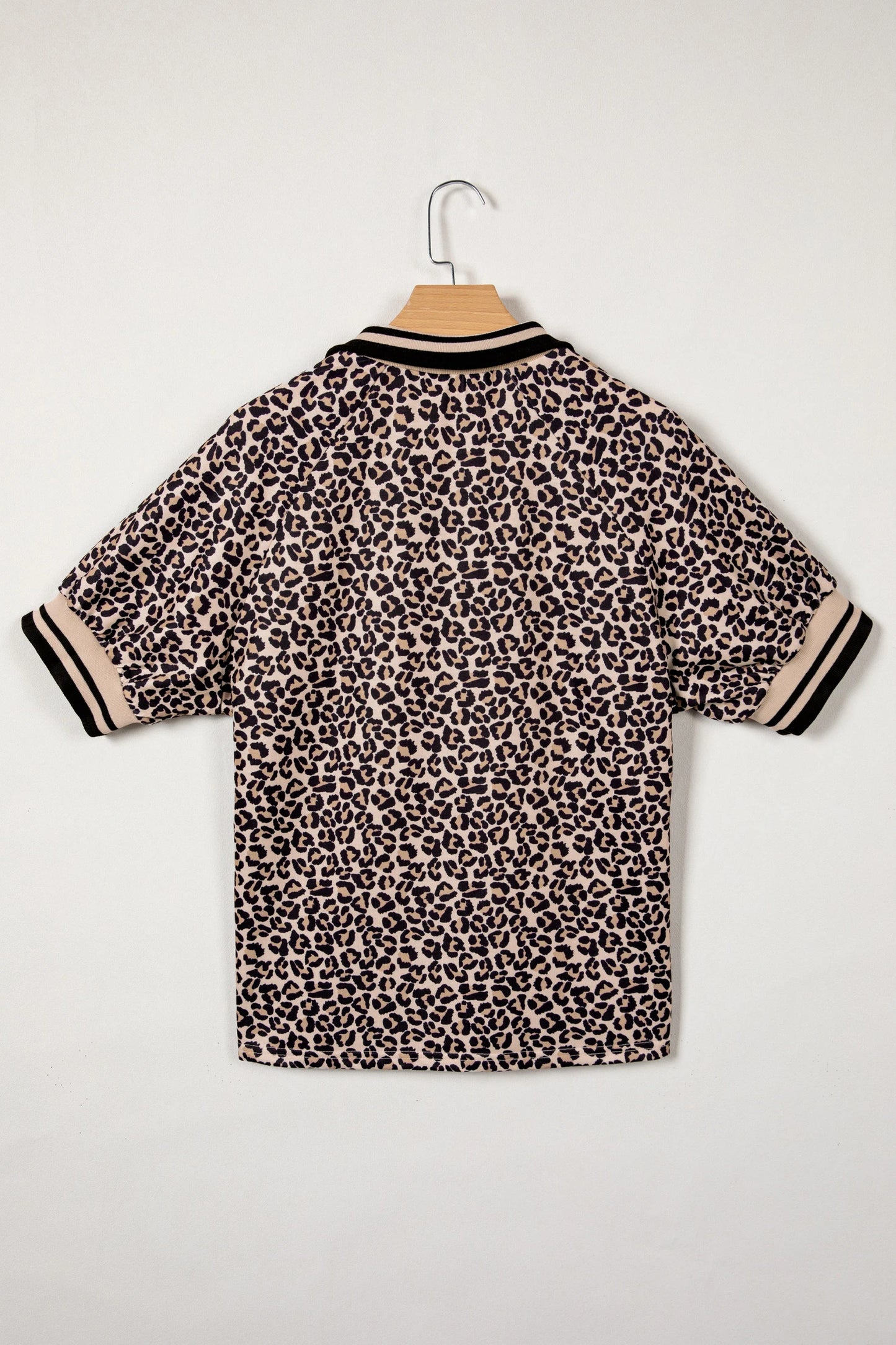 Safari Chic Zip-Front Patchwork Top | S-XL