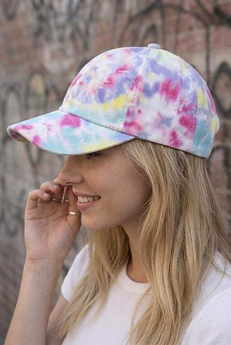 Tie-Dye Cotton Baseball Cap | Free Shipping